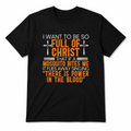 Full of Christ Mosquito Humor Christian Cross Graphic T-Shirt