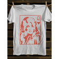Queen of Hearts Portrait Graphic Playing Card Art T-Shirt