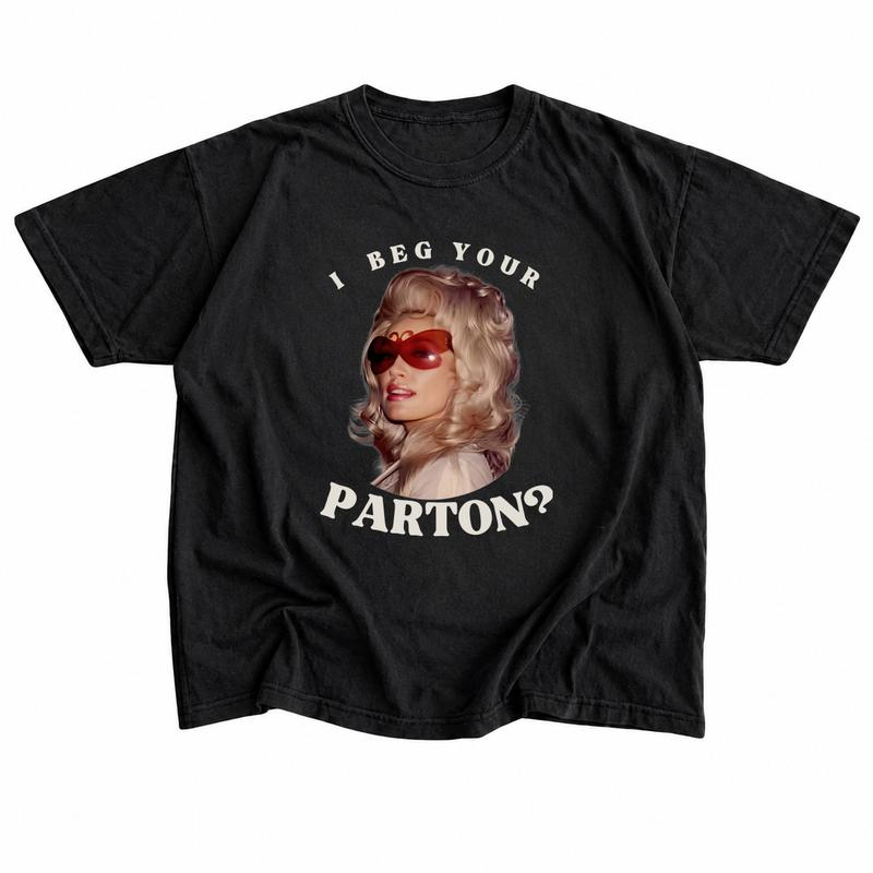 I Beg Your Parton Retro Portrait Graphic T-Shirt