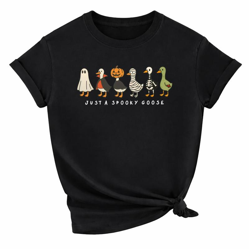 Just a Spooky Goose Halloween Costume Parade Graphic Apparel