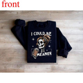 Sassy Coffee Skeleton Graphic with Messy Bun and Western Cowgirl Designs