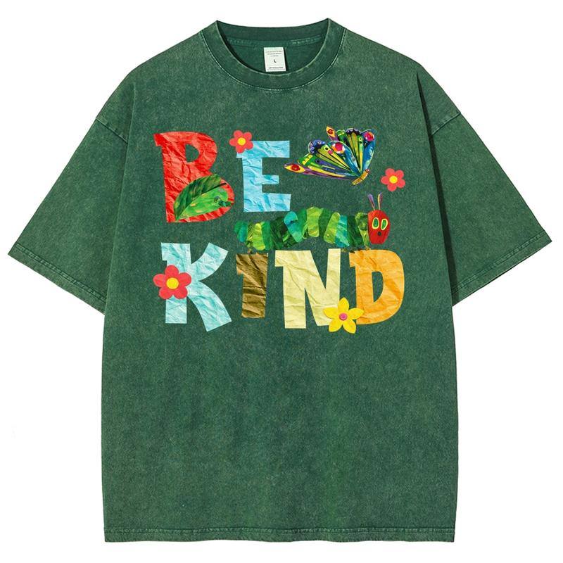 Be Kind Caterpillar and Butterfly Garden Graphic Hoodie and Tee