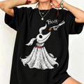 Boop Ghost Dog and Skeleton Hand Halloween Graphic T-Shirt