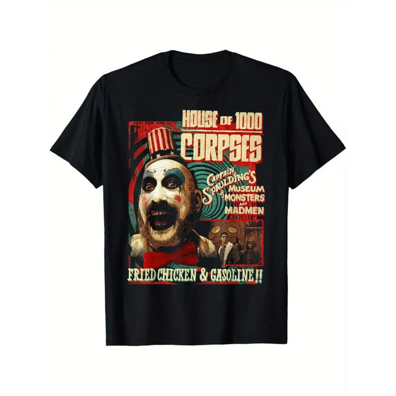 House of 1000 Corpses Captain Spaulding Vintage Horror Graphic T-Shirt