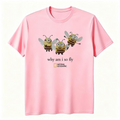Why Am I So Fly Cartoon Trio Graphic T-Shirt