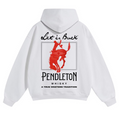 Vintage Western Bucking Horse Whisky Graphic Pullover Hoodie