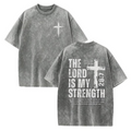 Psalm 28:7 The Lord Is My Strength Cross Graphic T-Shirt