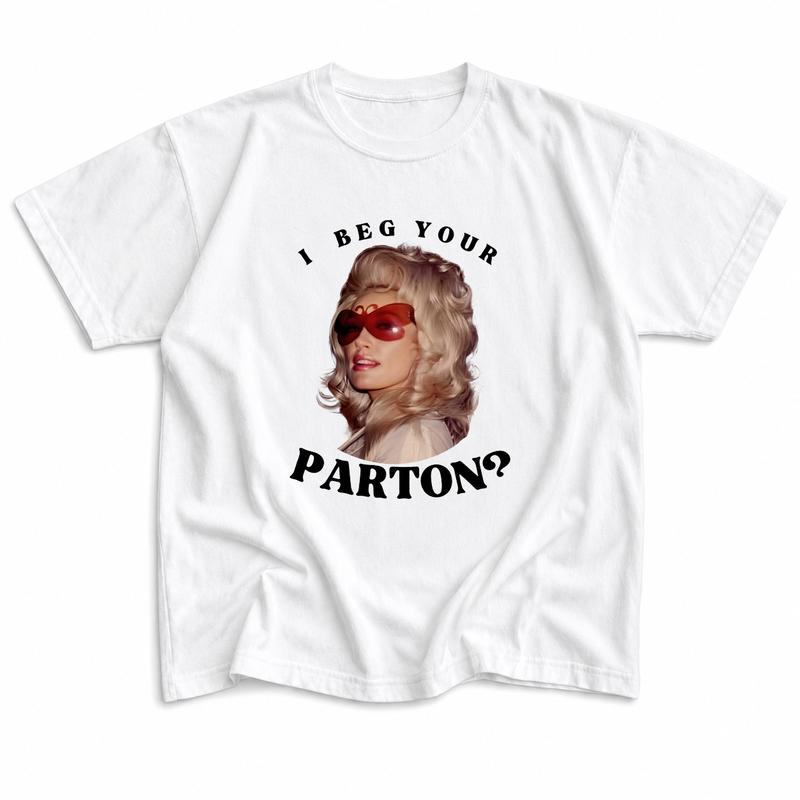 I Beg Your Parton Retro Portrait Graphic T-Shirt