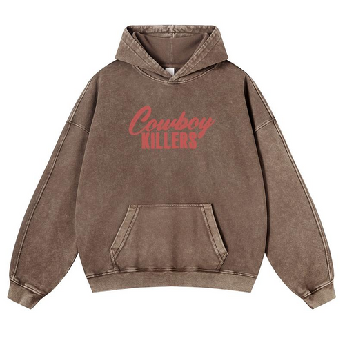 Cowboy Killers Skeleton Western Graphic Pullover Hoodie