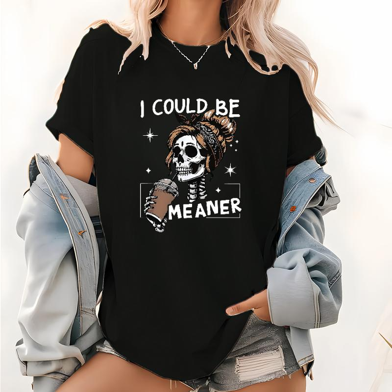 Sassy Coffee Skeleton Graphic with Messy Bun and Western Cowgirl Designs