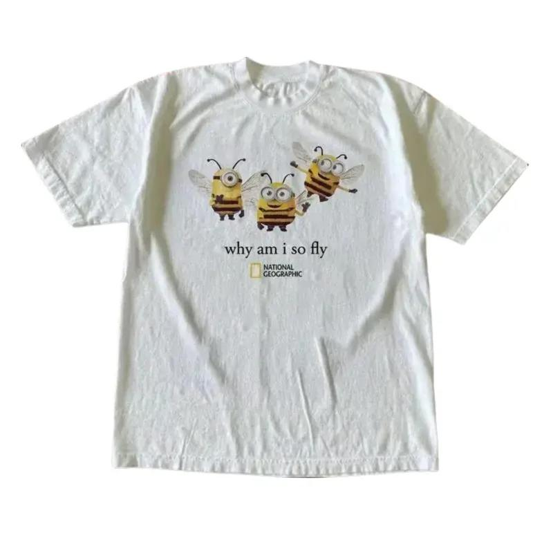 Why Am I So Fly Cartoon Trio Graphic T-Shirt