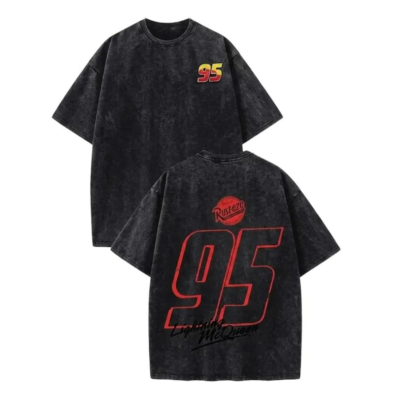 Lightning McQueen 95 Racing Graphic Washed T-Shirt