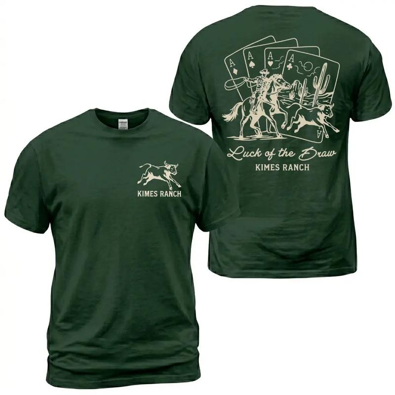 Luck of the Draw Western Rodeo Playing Cards Graphic T-Shirt