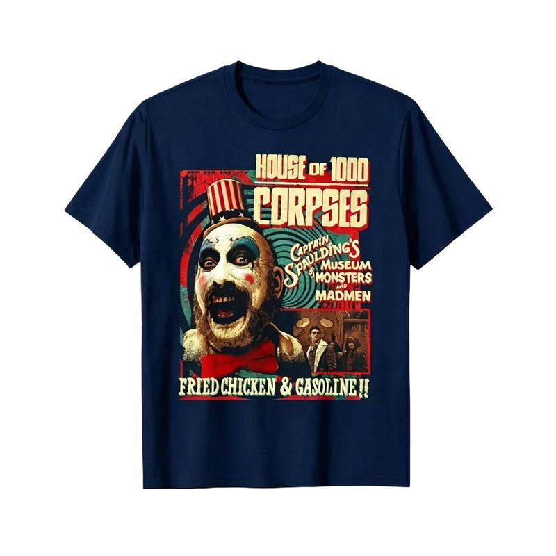 House of 1000 Corpses Captain Spaulding Vintage Horror Graphic T-Shirt