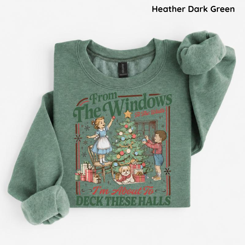 From the Windows to the Walls Christmas Tree Graphic Sweatshirt