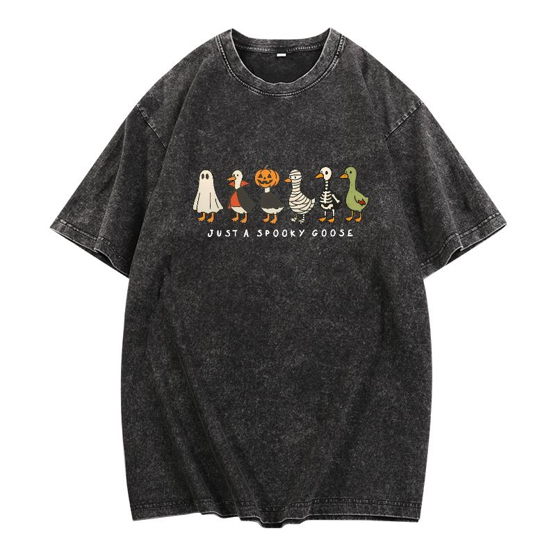 Just a Spooky Goose Halloween Costume Parade Graphic Apparel