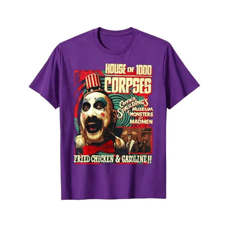 House of 1000 Corpses Captain Spaulding Vintage Horror Graphic T-Shirt