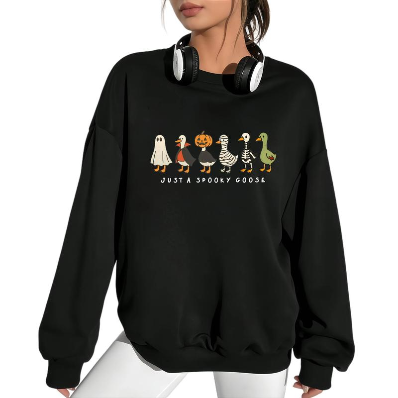 Just a Spooky Goose Halloween Costume Parade Graphic Apparel