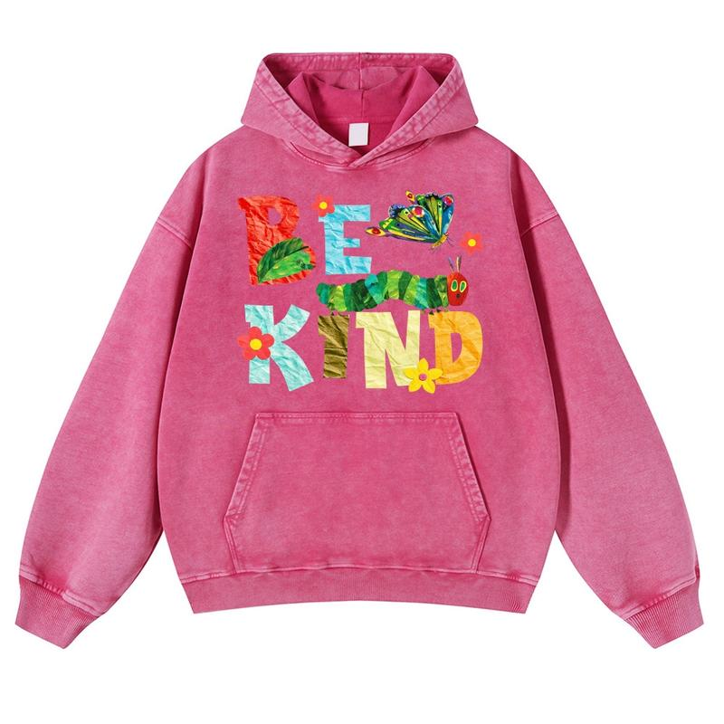 Be Kind Caterpillar and Butterfly Garden Graphic Hoodie and Tee