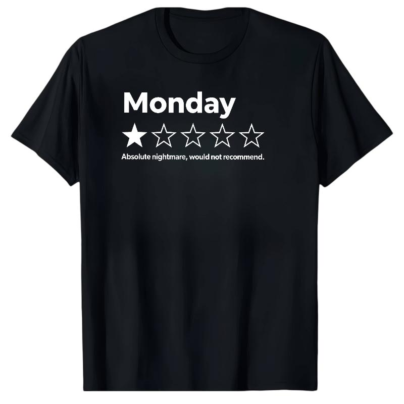 One Star People Work Monday Graphic Apparel Collection
