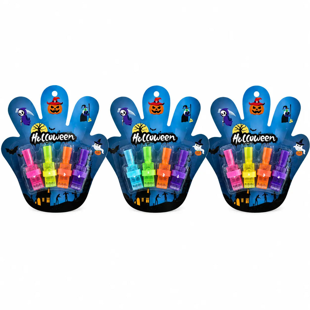 LED Halloween and Christmas Finger Projector Light-Up Rings