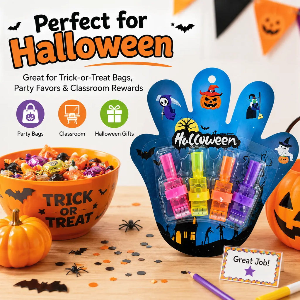 LED Halloween and Christmas Finger Projector Light-Up Rings