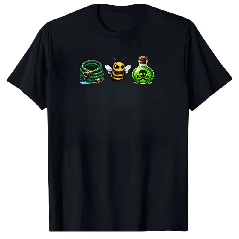 Hose Bee Lion Mens T Shirts Cotton Short Sleeve T-Shirt Crew Neck Tees Casual Shirt