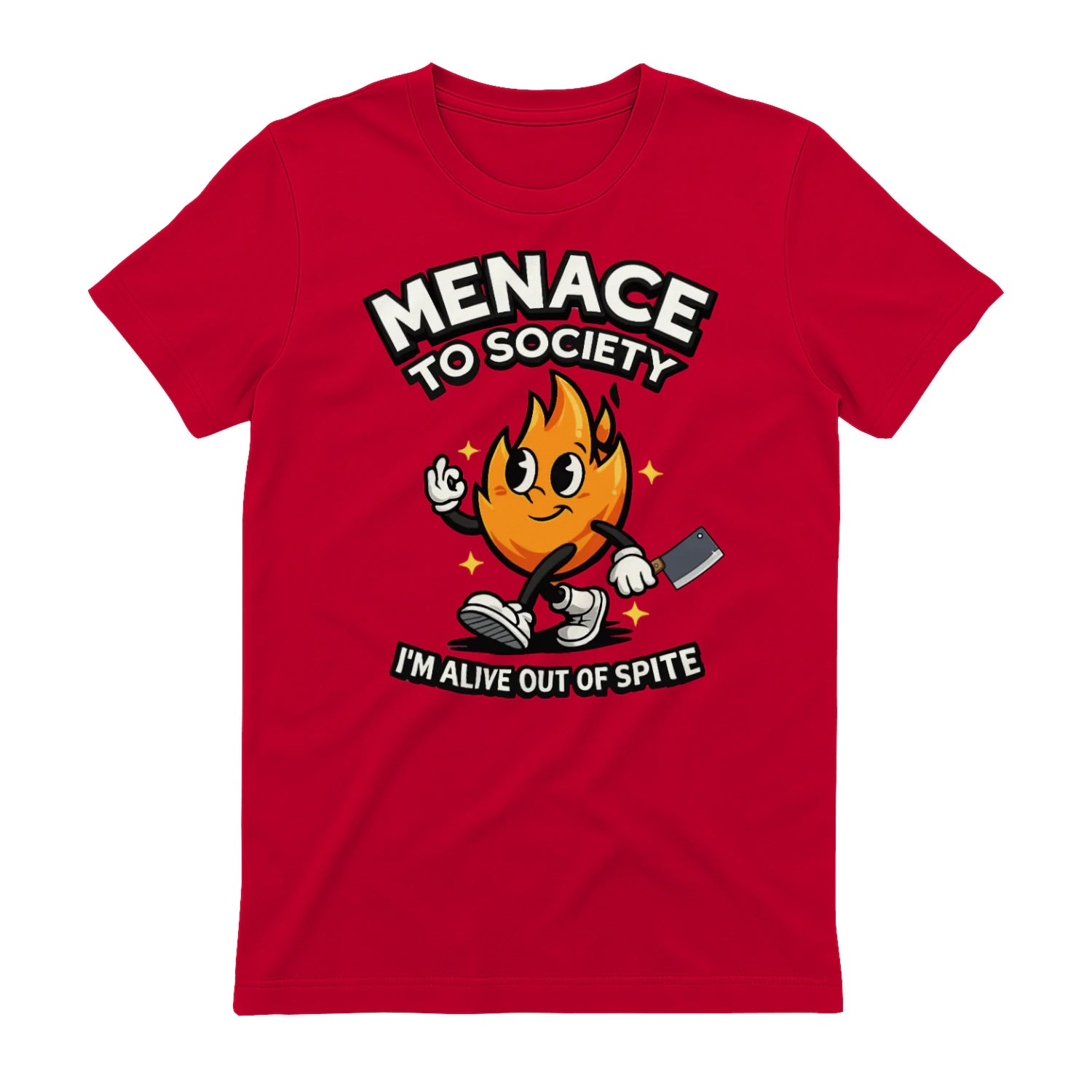 MENAGE TO SOCIETY I'M ALIVE OUT OF SPITE - Red