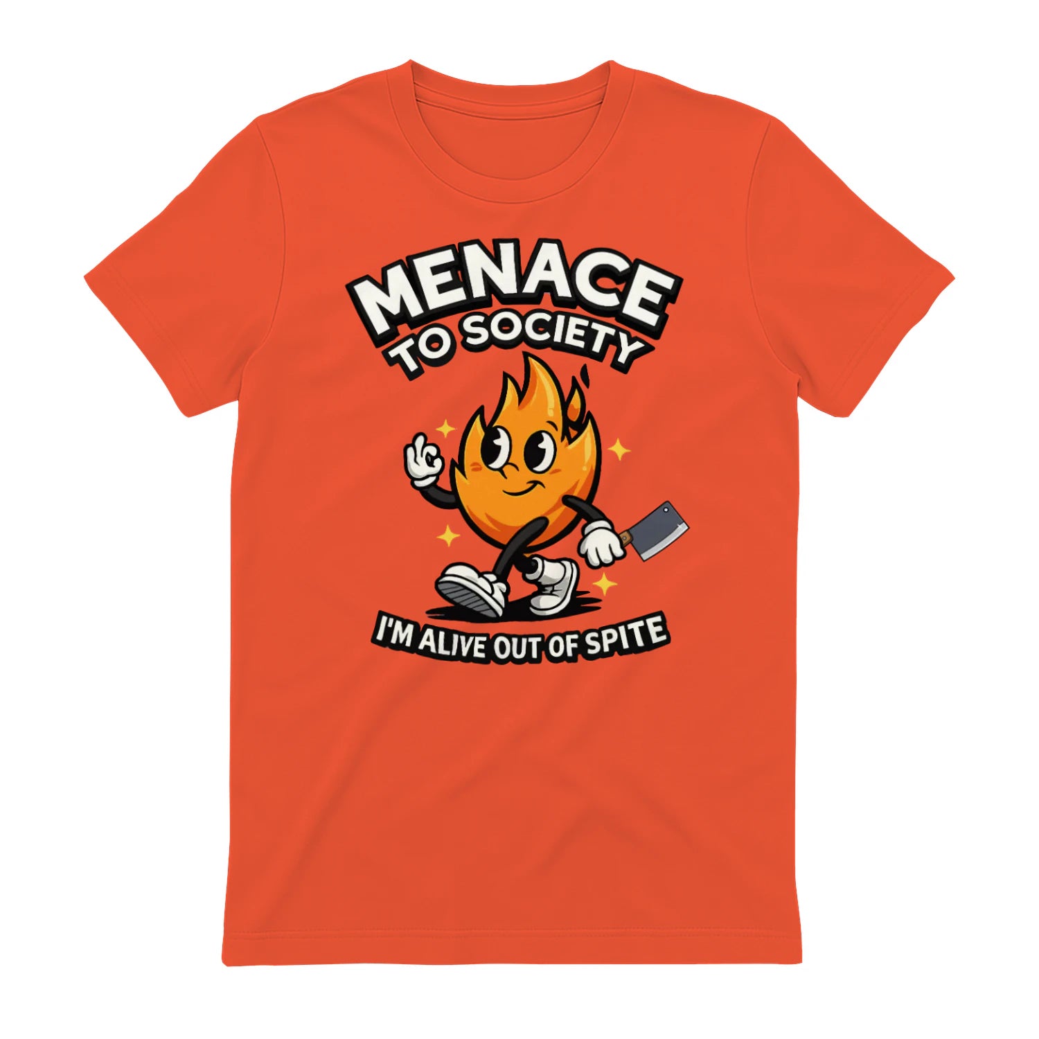 MENAGE TO SOCIETY I'M ALIVE OUT OF SPITE - Orange