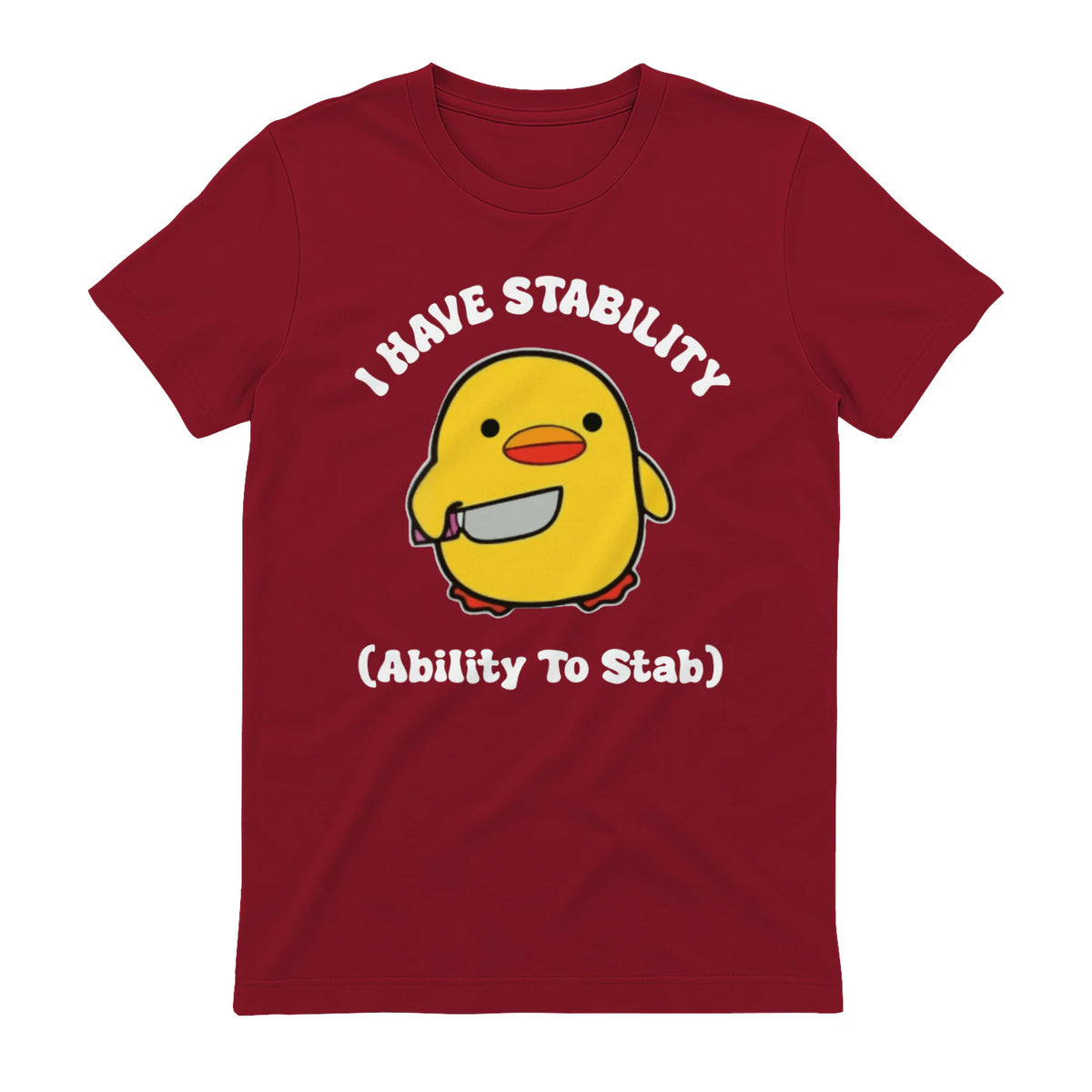 I HAVE STABILITY (Ability To Stab) - Antique Cherry Red
