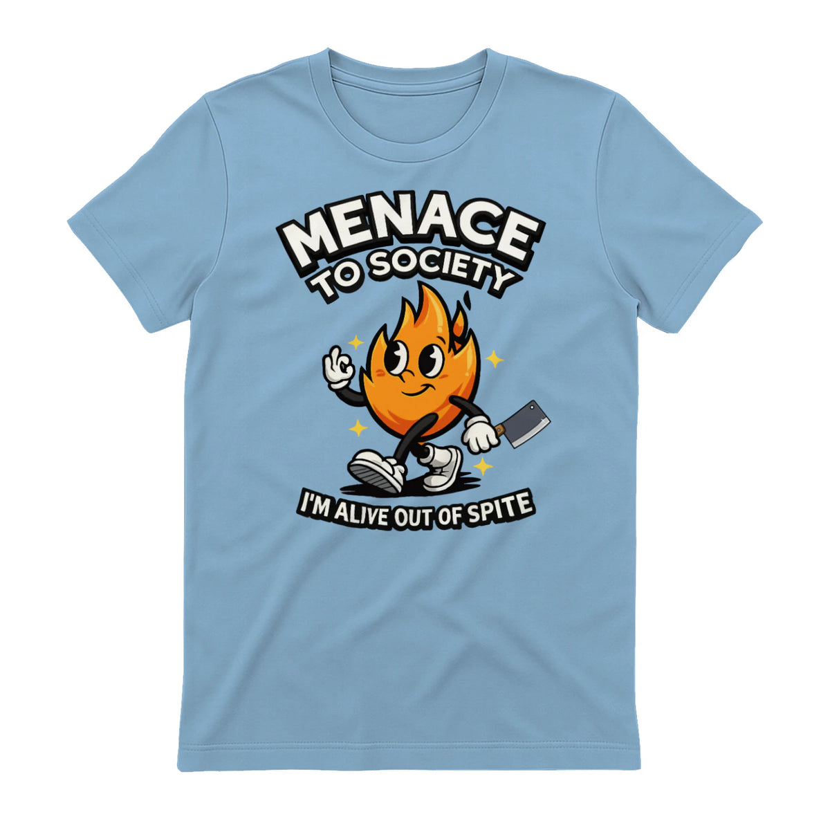 MENAGE TO SOCIETY I'M ALIVE OUT OF SPITE - Light Blue