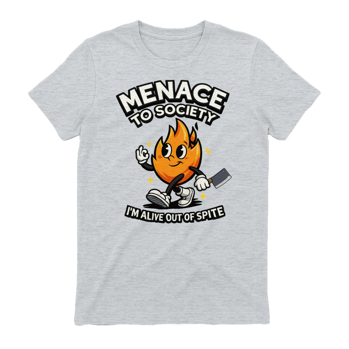 MENAGE TO SOCIETY I'M ALIVE OUT OF SPITE - Sport Grey