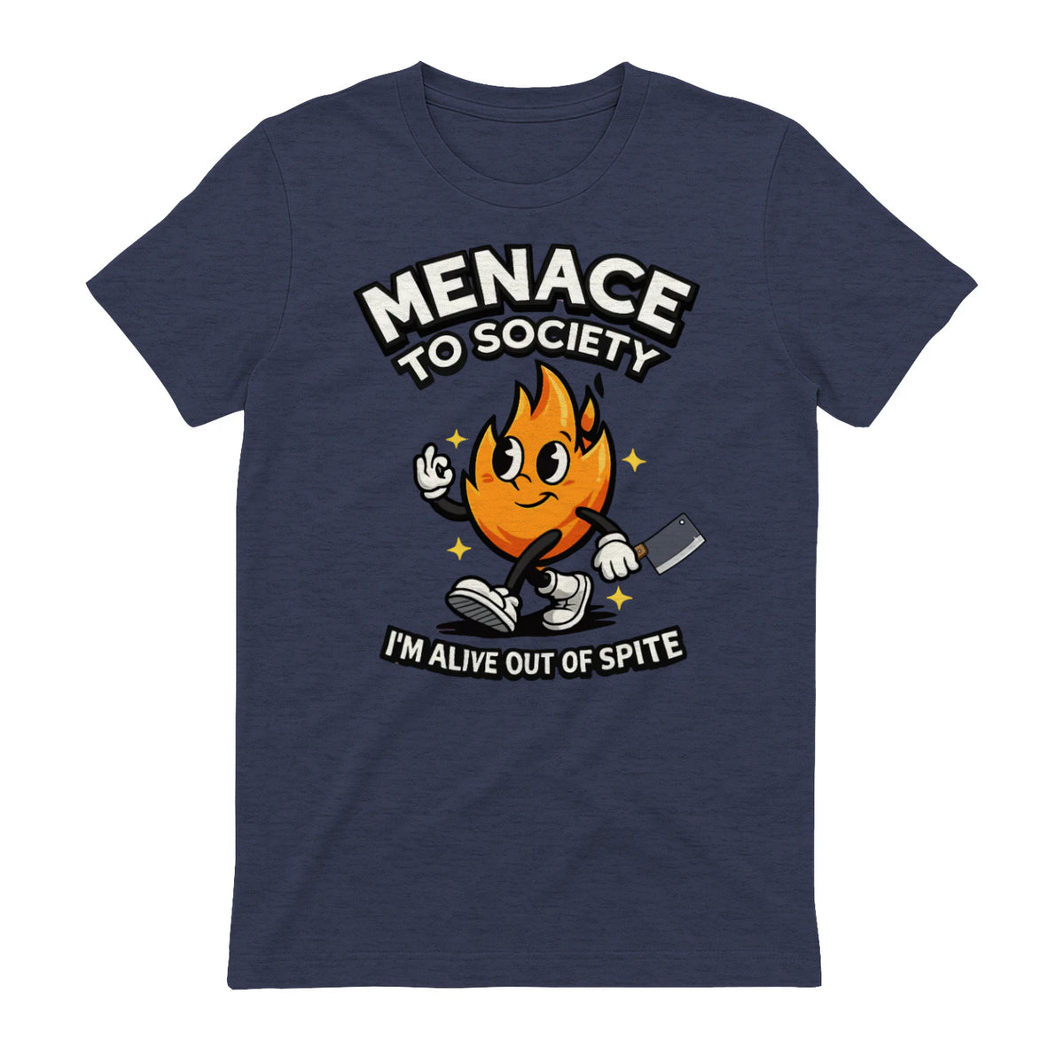 MENAGE TO SOCIETY I'M ALIVE OUT OF SPITE - Heather Navy