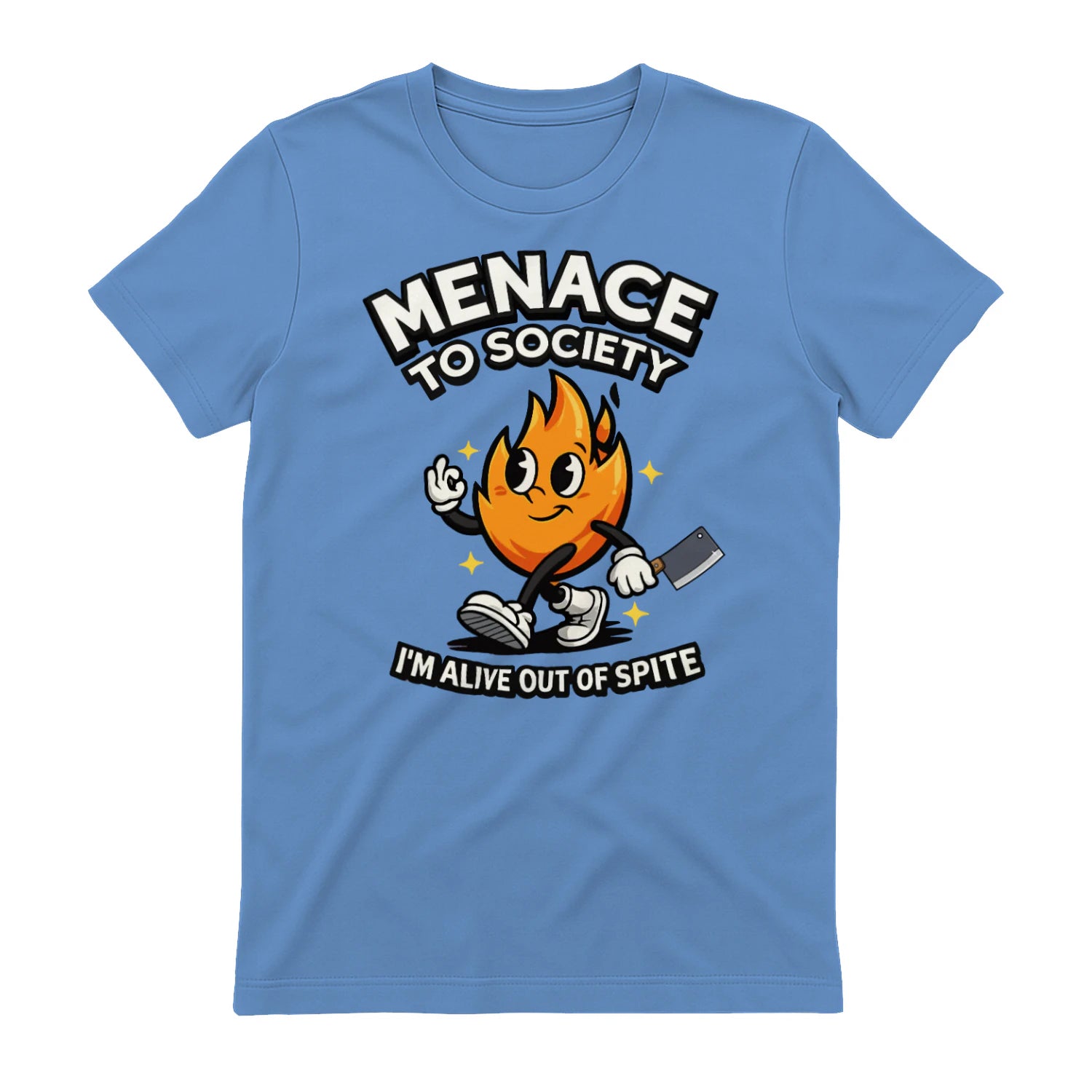 MENAGE TO SOCIETY I'M ALIVE OUT OF SPITE - Carolina Blue