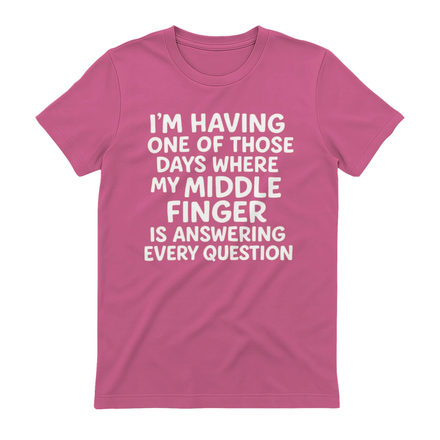 I'M HAVING ONE OF THOSE DAYS WHERE MY MIDDLE FINGER IS ANSWERING EVERY QUESTION - Azalea