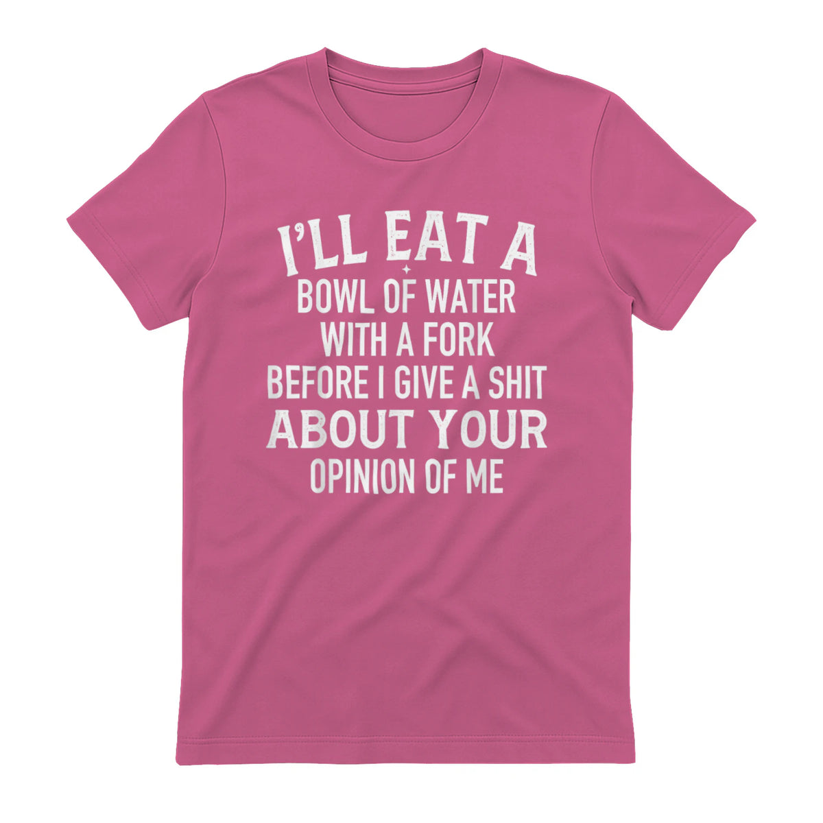 I'LL EAT A BOWL OF WATER WITH A FORK BEFORE I GIVE A SHIT ABOUT YOUR OPINION OF ME - Azalea