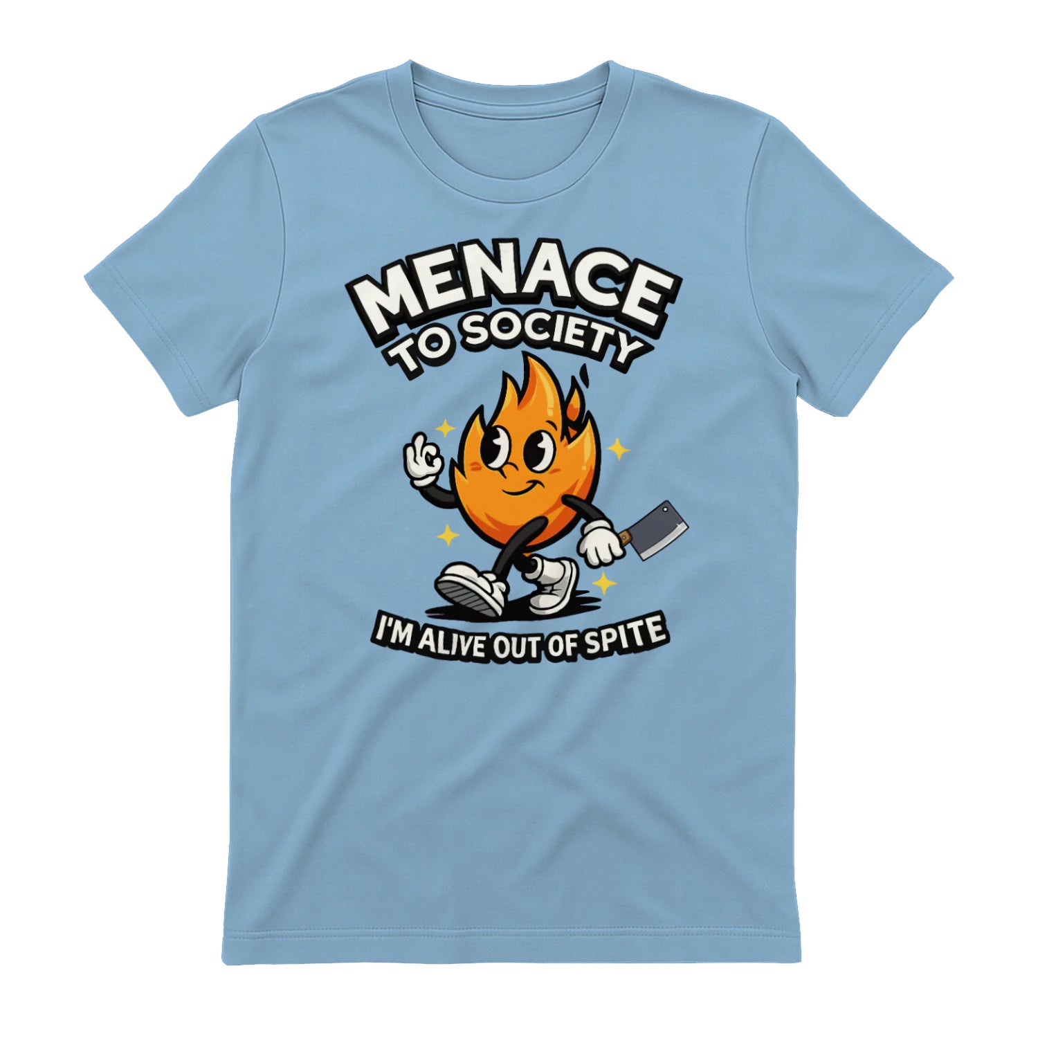 MENAGE TO SOCIETY I'M ALIVE OUT OF SPITE - Light Blue